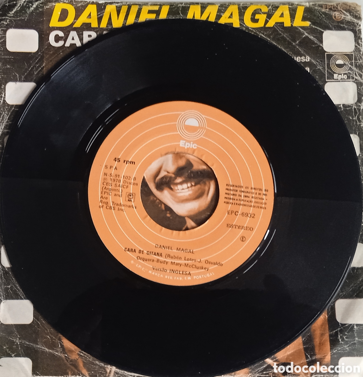Discos de vinilo: DANIEL MAGAL - Cara de gitana (1978) disco de vinilo single - Foto 5