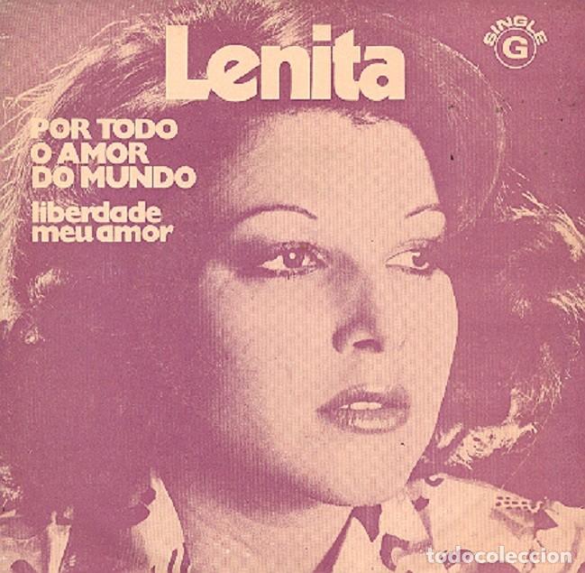 Discos de vinilo: Lenita &ndash; Por todo o amor do mundo; Liberdade meu amor &ndash; DECCA 181 (Ed. Portuguesa) &ndash; 1975