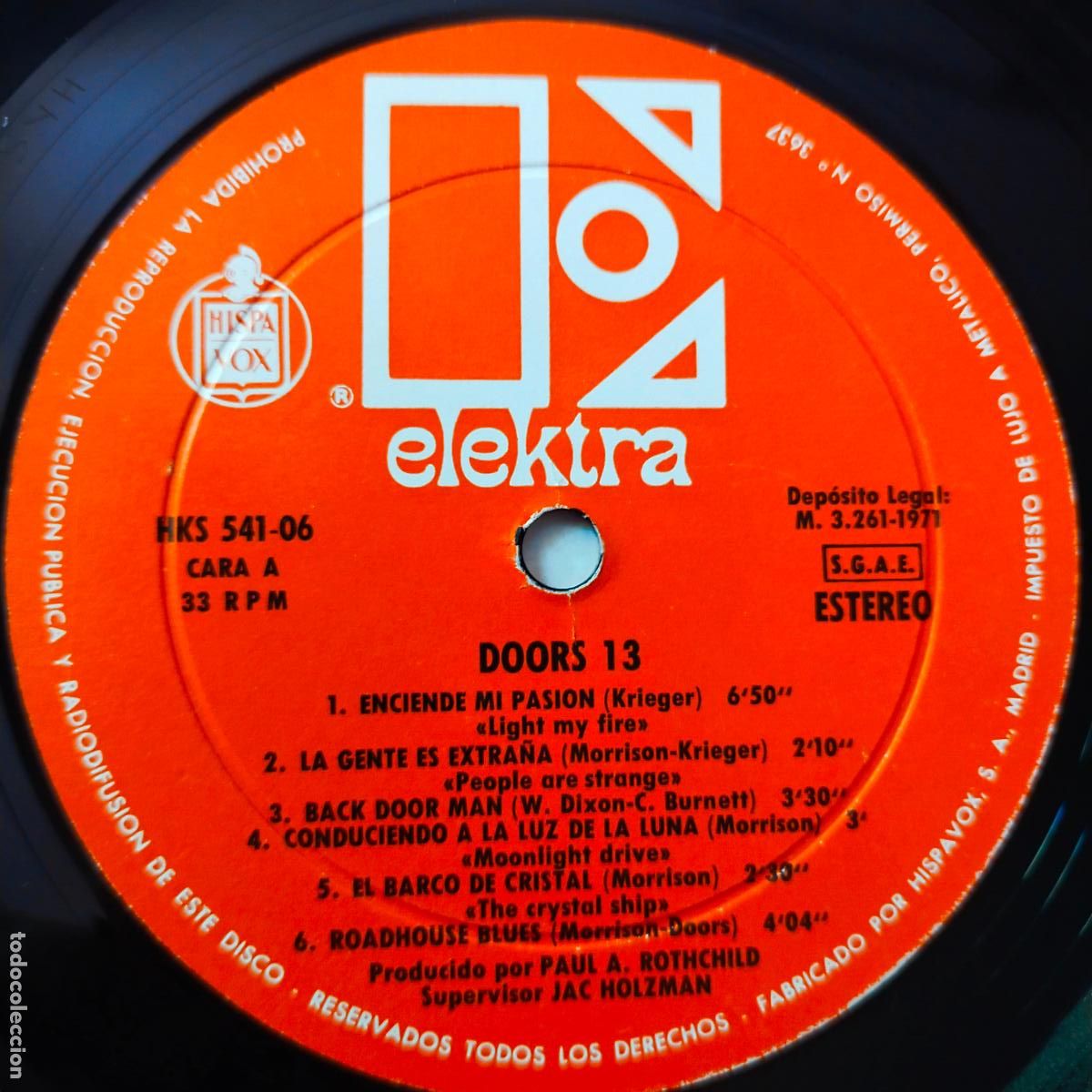 Discos de vinilo: THE DOORS- THE DOORS 13- ESPA&Ntilde;A LP 1971. - Foto 3