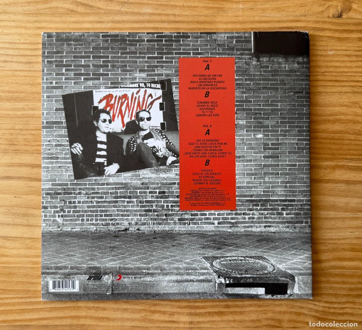 Discos de vinilo: Burning &ndash; En Directo. 2 LP. Spain 2016 - Foto 3