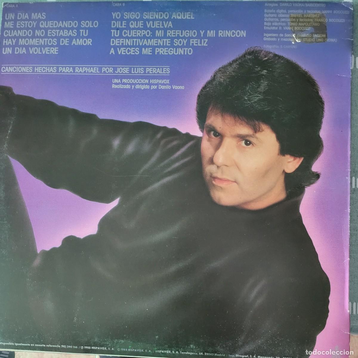 Discos de vinilo: Raphael Lp sello Hispavox editado en Espa&ntilde;a a&ntilde;o 1985... - Foto 2