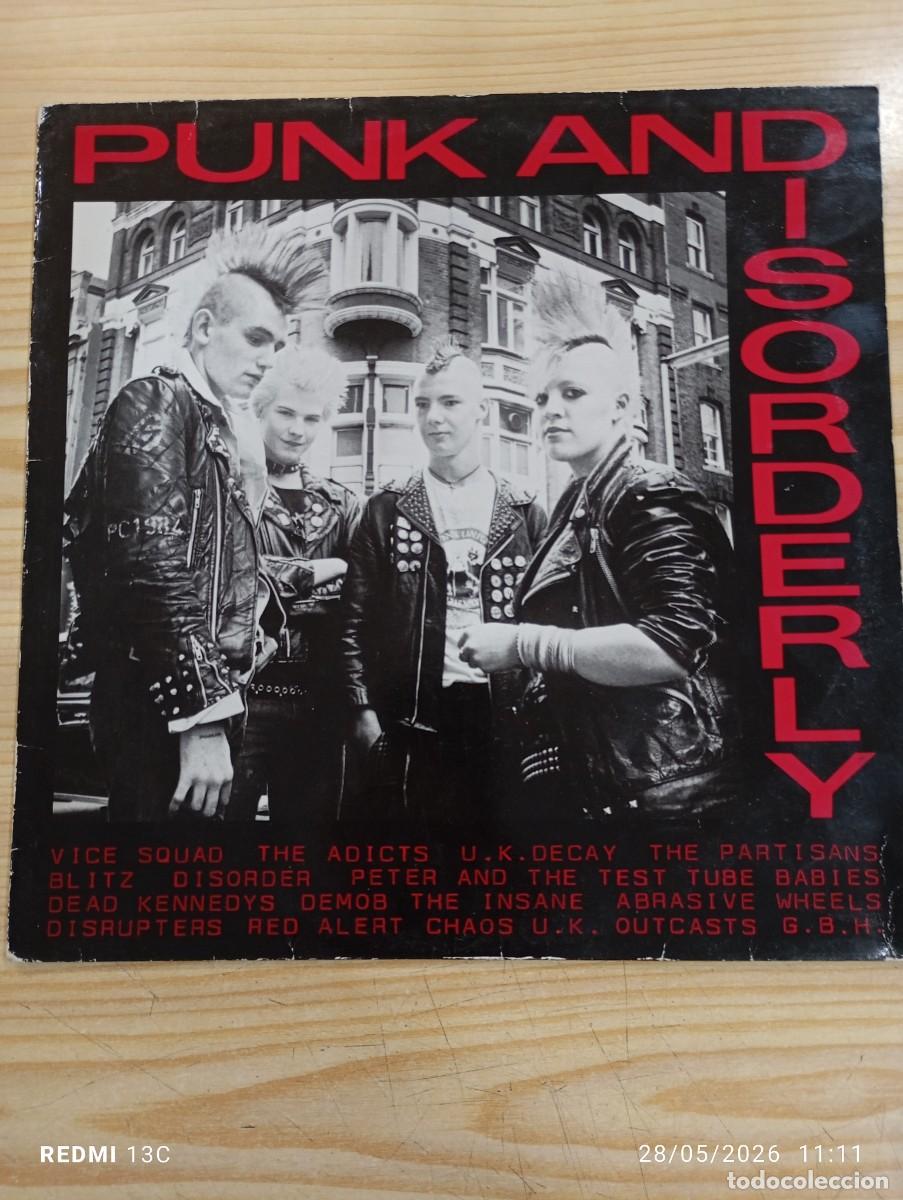 Discos de vinilo: LP - Varios &lrm;&ndash; Punk And Disorderly Sello: Abstract Records &lrm;&ndash; AABT 100 VINILO ROJO TRANSLUCIDO