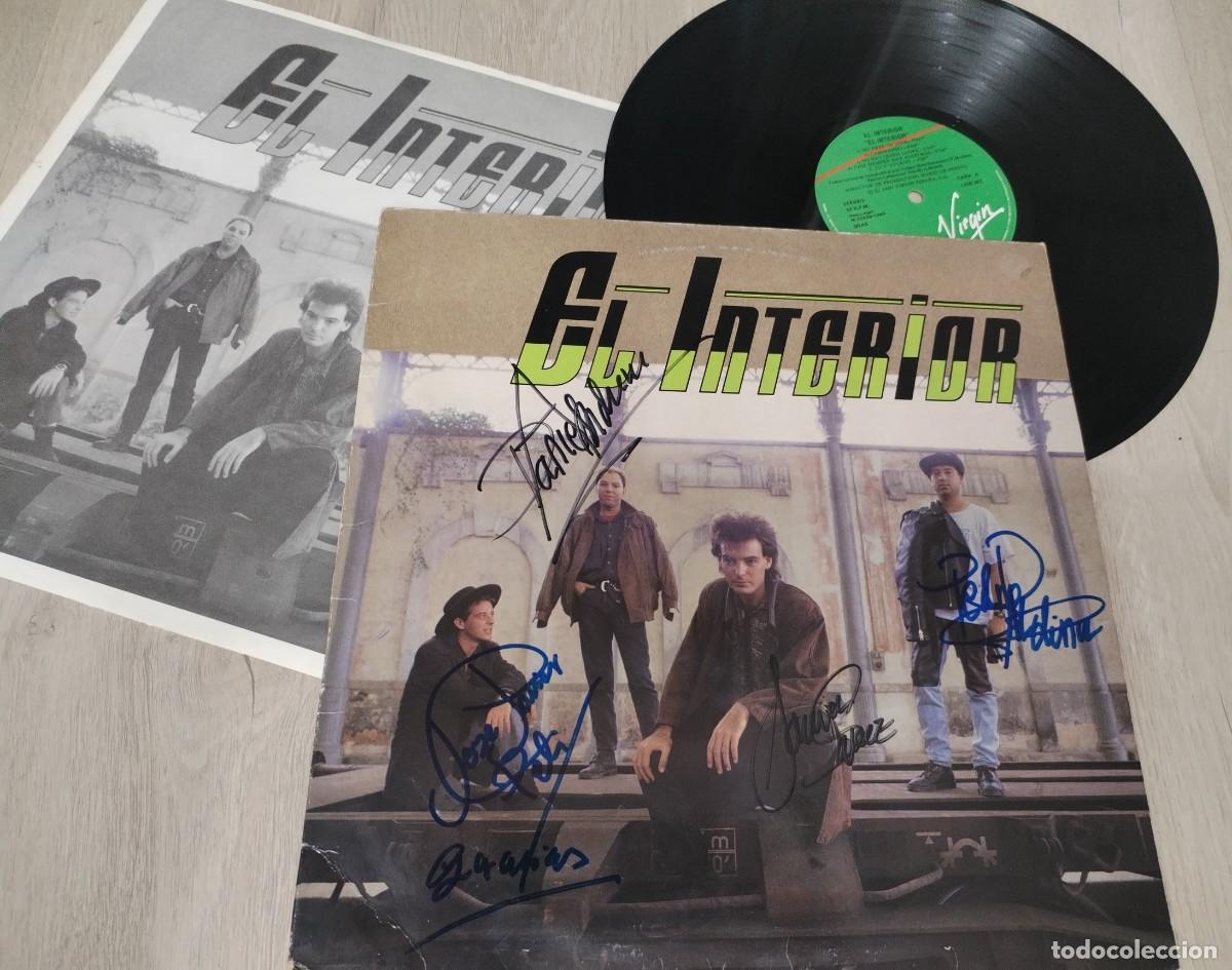 Discos de vinilo: EL INTERIOR - EL INTERIOR ..LP VIRGIN ..1989 - ECARTE CON LETRAS ..INC.. NO ERES UN DIOS.. FIRMADO