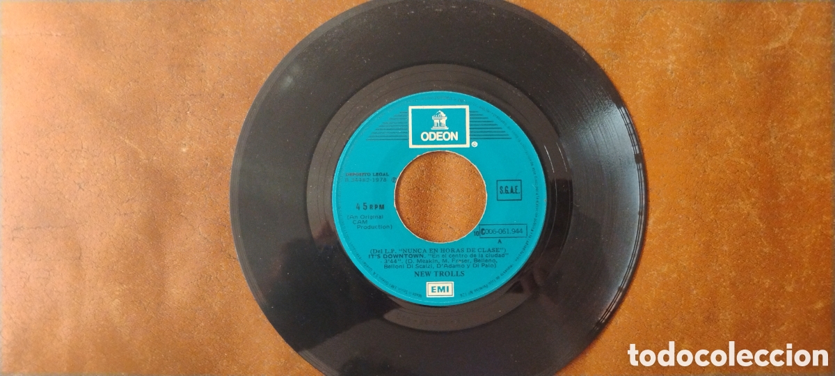 Discos de vinilo: NEW TROLLS-ITS DOWNTOWN-SINGLE-ODEON/SPAIN-KSA - Foto 3