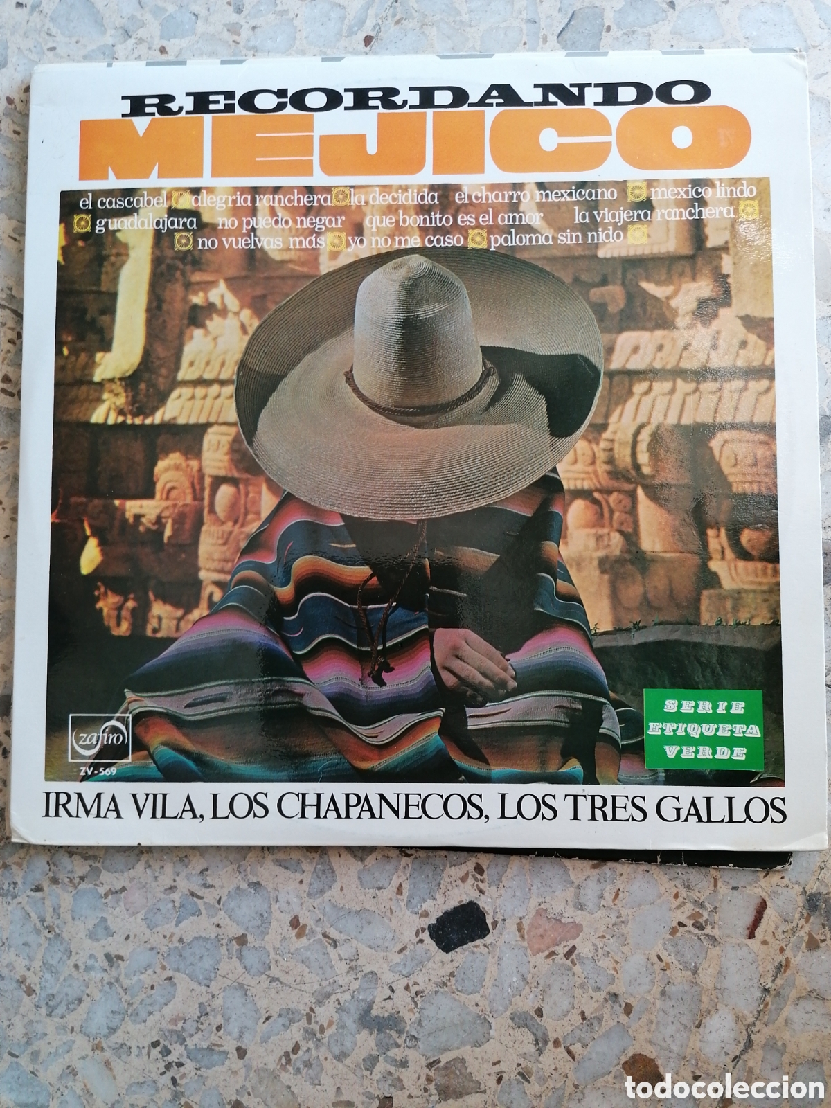 Discos de vinilo: LP RECORDANDO A MEJICO IRMA VILA LOS CHAPANECOS SPAIN 1972