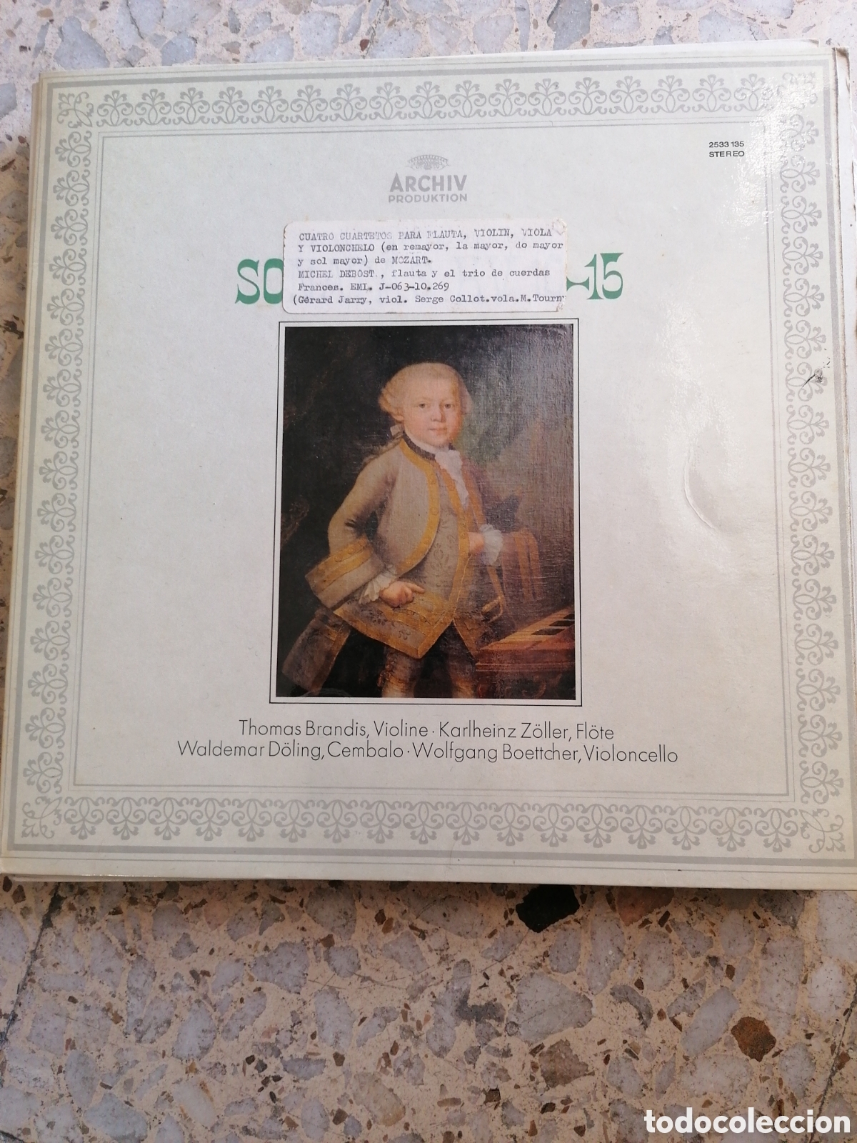 Discos de vinilo: LP MOZART SONATAS KV 10-15 SPAIN 1973