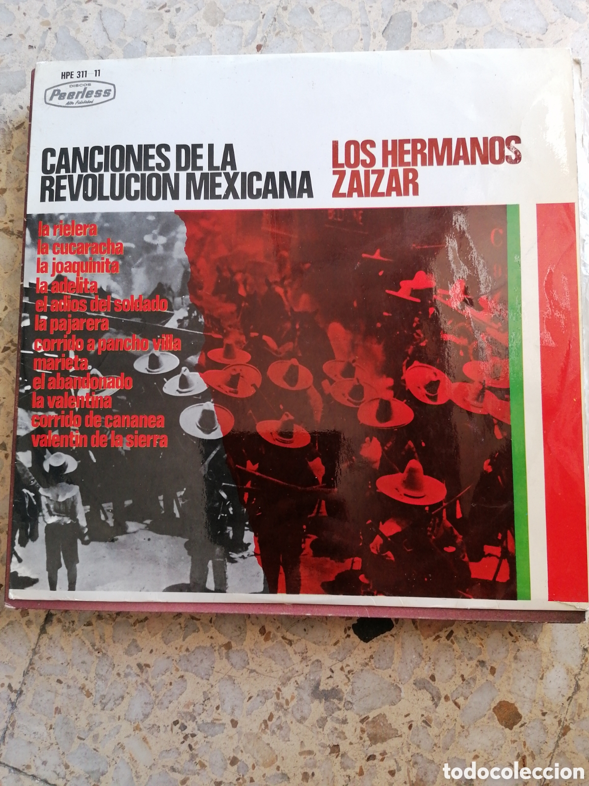 Discos de vinilo: LP LOS HERMANOS ZAIZAR CANCIONES DE LA REVOLUCION MEXICANA 1967