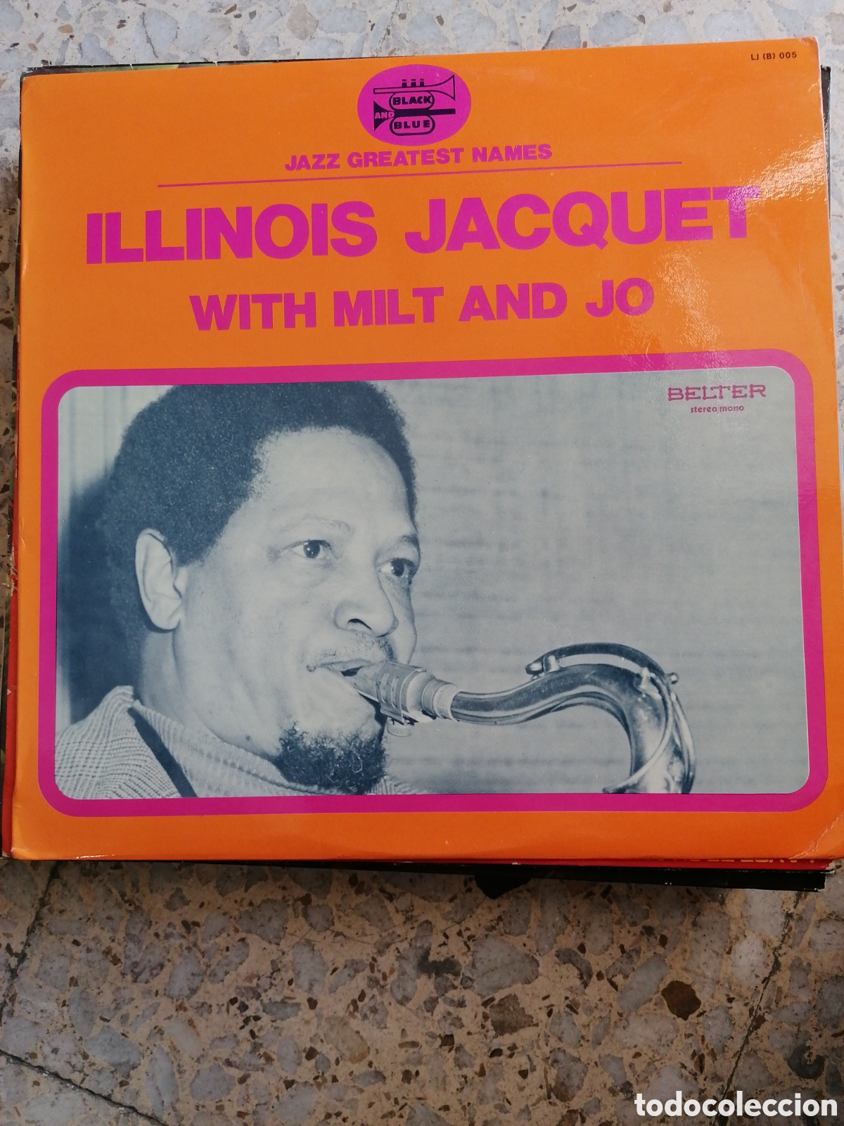 Discos de vinilo: LP ILLINOIS JACQUET WITH MILT AND JO 1977