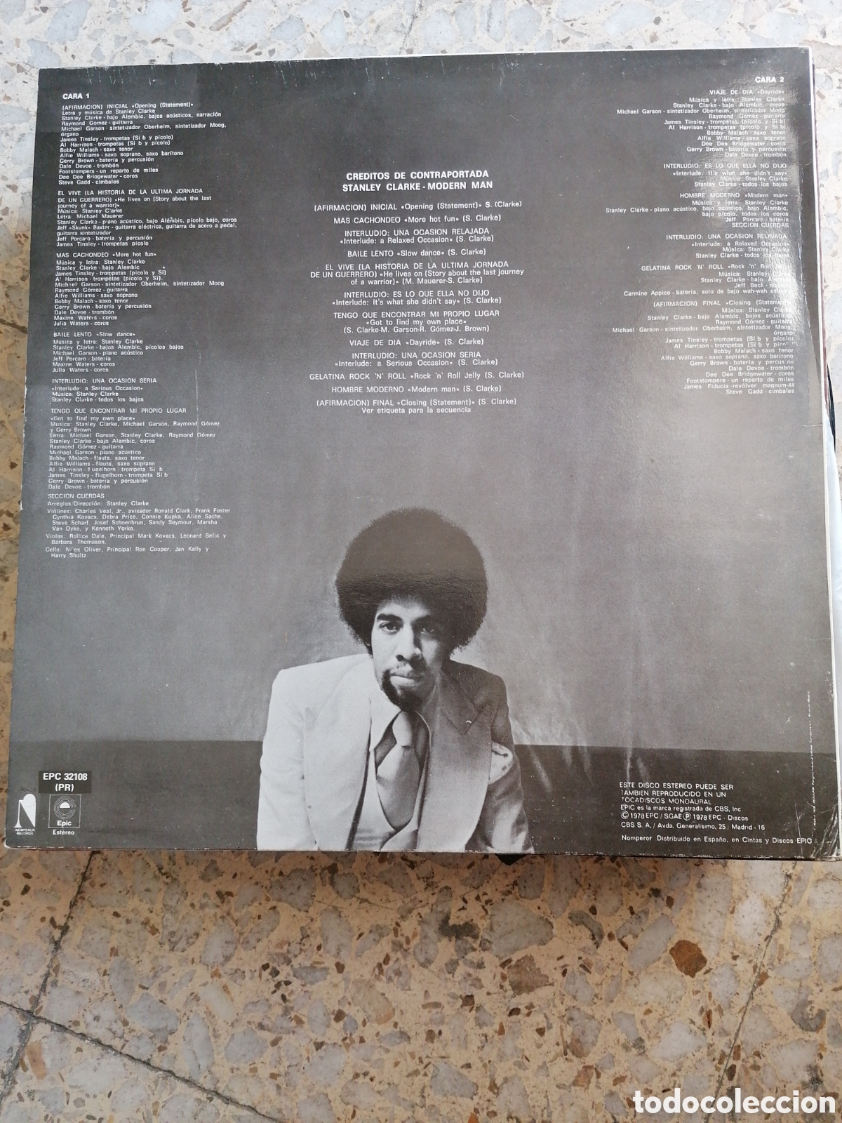 Discos de vinilo: LP STANLEY CLARKE MODERN MAN 1978 SPAIN - Foto 2