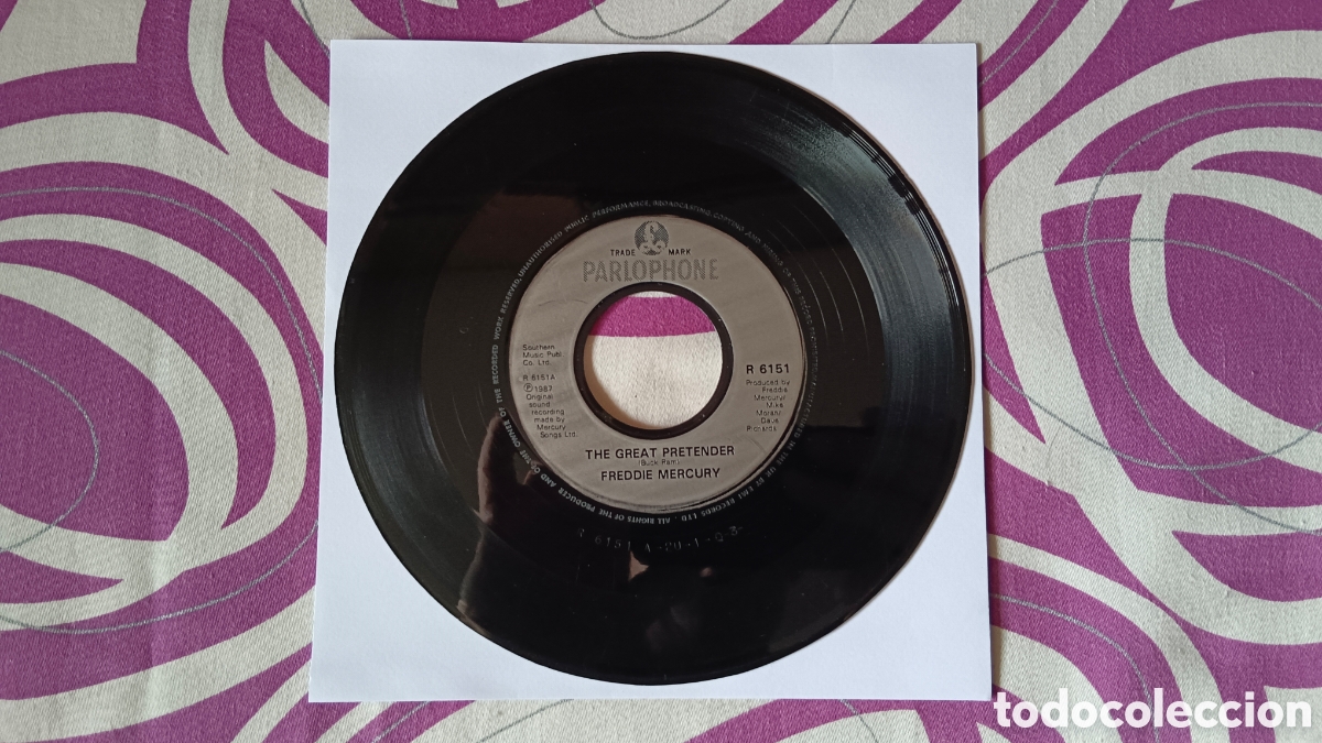 Discos de vinilo: Freddie Mercury &ndash; The Great Pretender 7&rdquo; Single - Foto 2