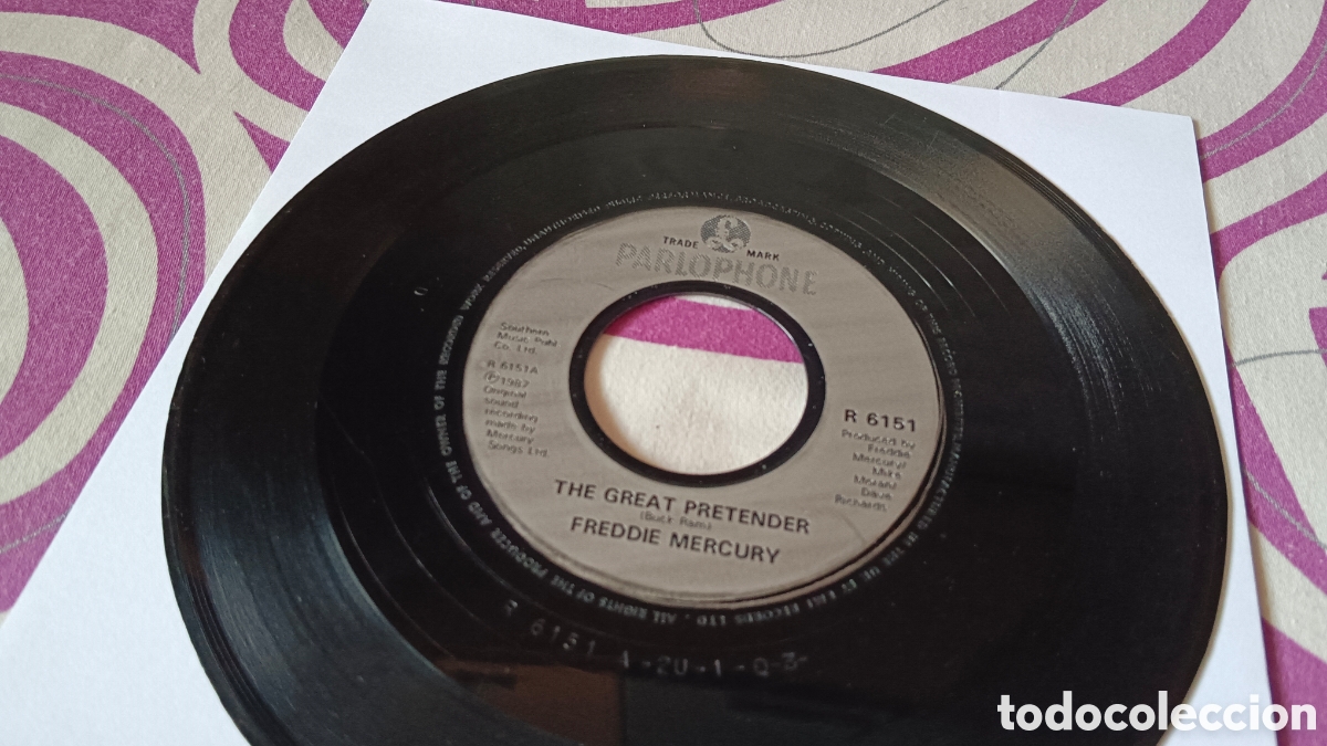 Discos de vinilo: Freddie Mercury &ndash; The Great Pretender 7&rdquo; Single - Foto 3