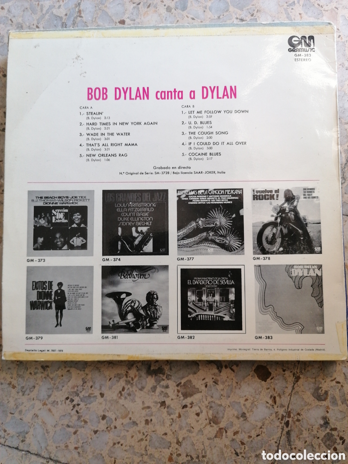 Discos de vinilo: LP DYLAN CANTA A DYLAN 1976 ESPA&Ntilde;A - Foto 2