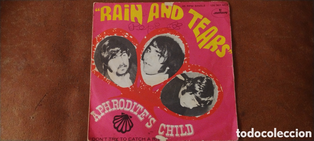 Discos de vinilo: APHRODITE'S CHILD-RAIN AND TEARS-SINGLE-MERCURY/SPAIN-KSA