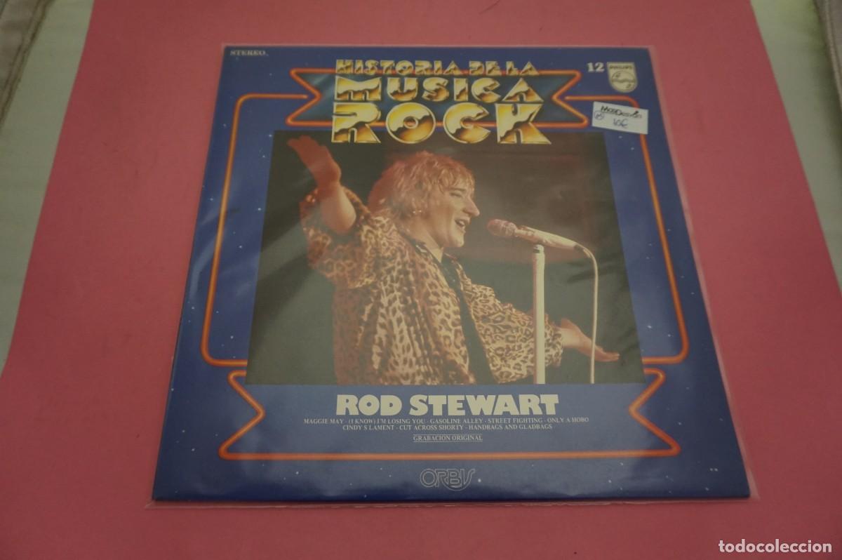 Discos de vinilo: LP - HISTORIA DE LA MUSICA ROCK N&ordm; 12 - ROD STEWART - EL DISCO ESTA COMO NUEVO