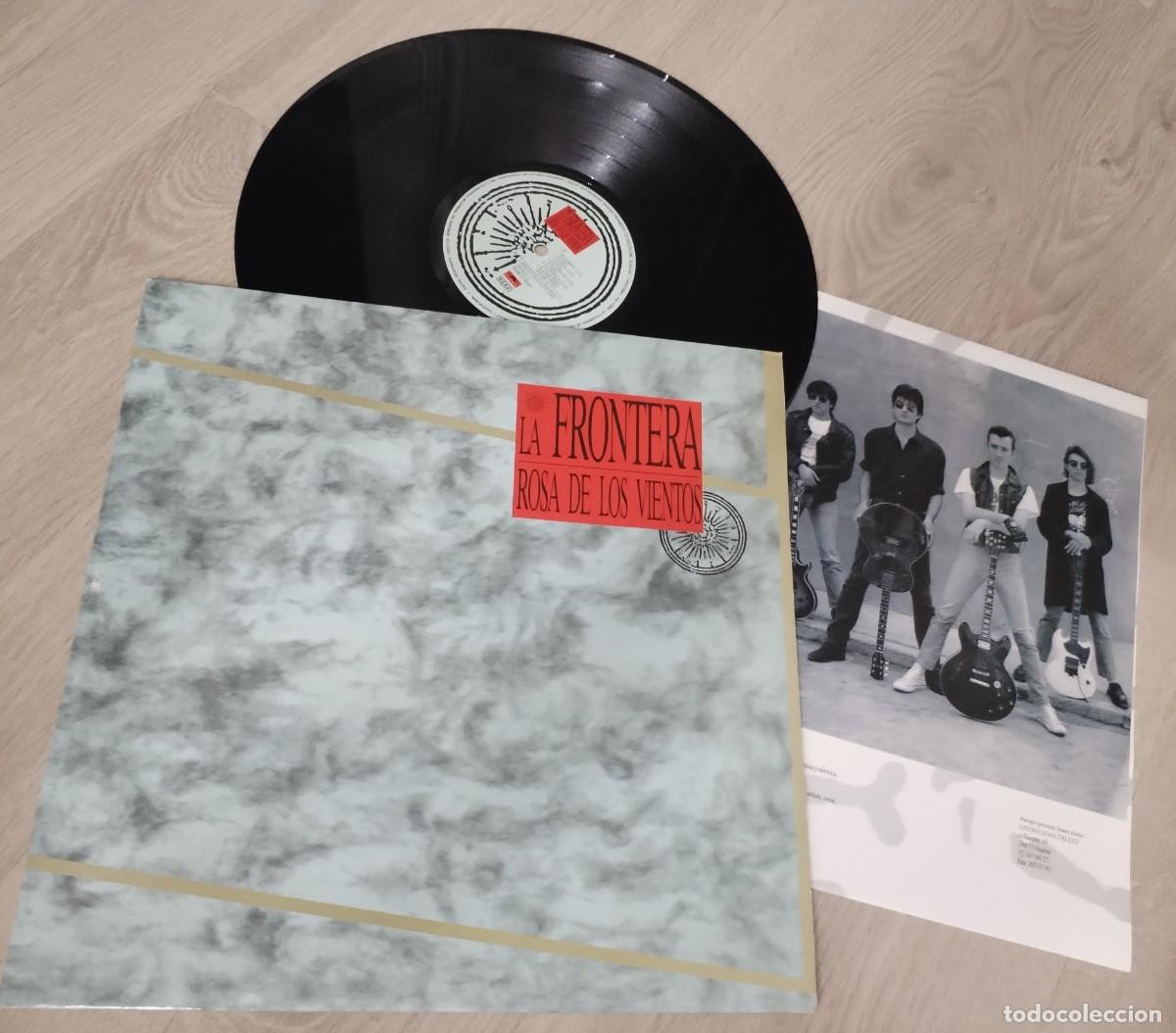 Discos de vinilo: LA FRONTERA - ROSA DE LOS VIENTOS ..LP CON LETRAS DE POLYDOR - 1989 - BUEN ESTADO
