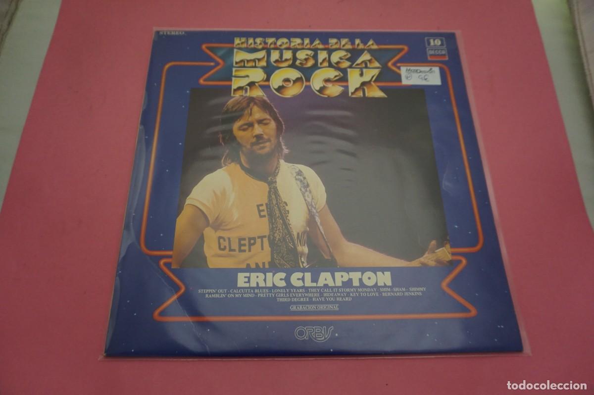 Discos de vinilo: LP - HISTORIA DE LA MUSICA ROCK N&ordm; 10 - ERIC CLAPTON. - DISCO EN EXCELENTE ESTADO