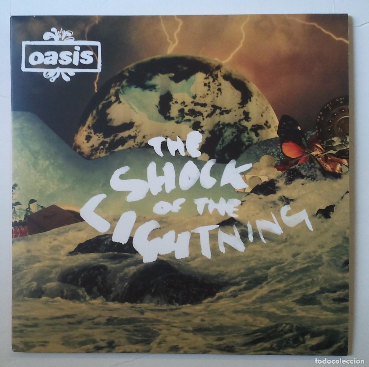 Discos de vinilo: Oasis &ndash; The Shock Of The Lightning Single 7&rdquo; UK 2008 funda interior color