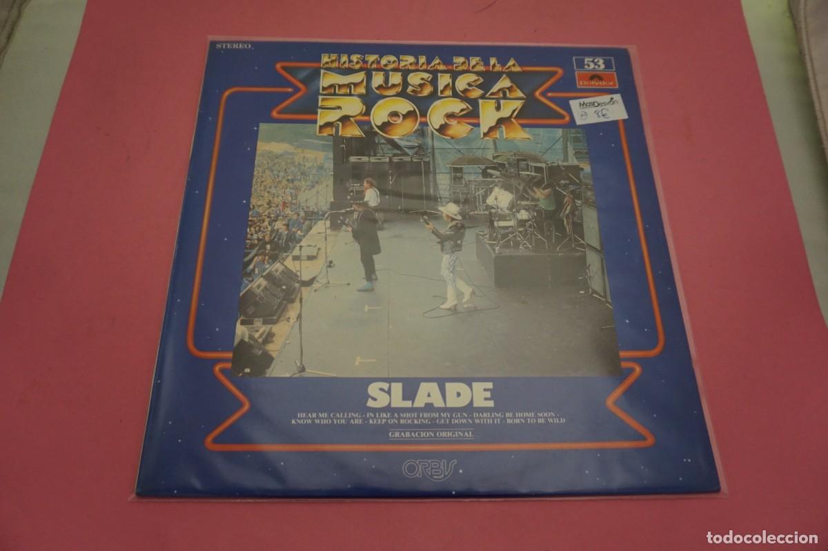 Discos de vinilo: LP - HISTORIA DE LA MUSICA ROCK N&ordm; 53 - SLADE - DISCO EN EXCELENTE ESTADO