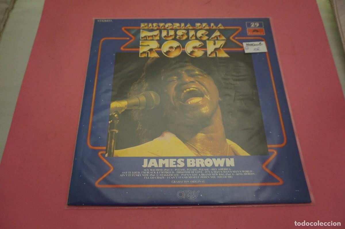Discos de vinilo: LP - HISTORIA DE LA MUSICA ROCK N&ordm; 29 - JAMES BROWN - DISCO EN EXCELENTE ESTADO