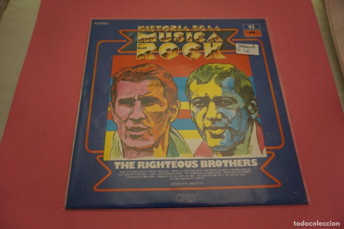 Discos de vinilo: LP - HISTORIA DE LA MUSICA ROCK N&ordm; 41 - THE RIGHTEOUS BROTHERS - DISCO EN EXCELENTE ESTADO