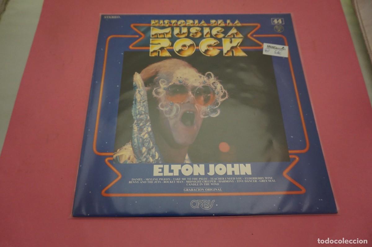 Discos de vinilo: LP - HISTORIA DE LA MUSICA ROCK N&ordm; 44 - ELTON JOHN- DISCO EN EXCELENTE ESTADO