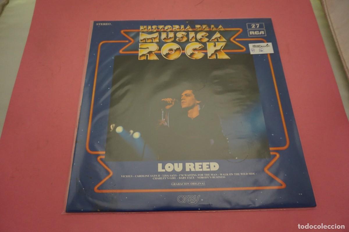 Discos de vinilo: LP - HISTORIA DE LA MUSICA ROCK N&ordm; 27 - LOU REED- DISCO EN EXCELENTE ESTADO