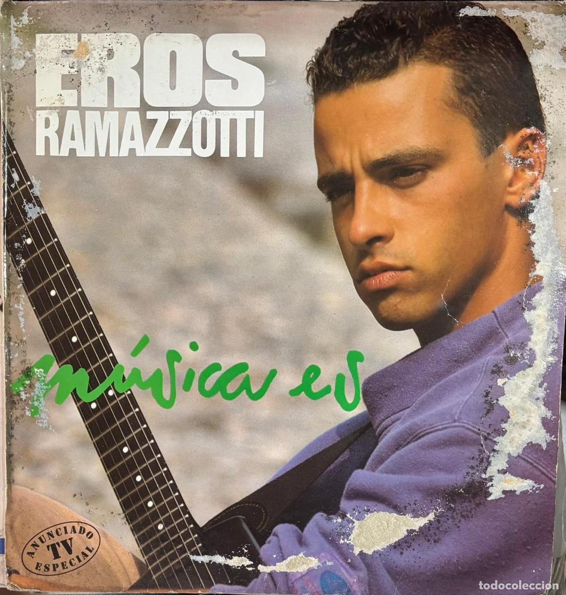 Discos de vinilo: LP EROS RAMAZZOTTI-M&Uacute;SICA ES. LP-SEXT-1228