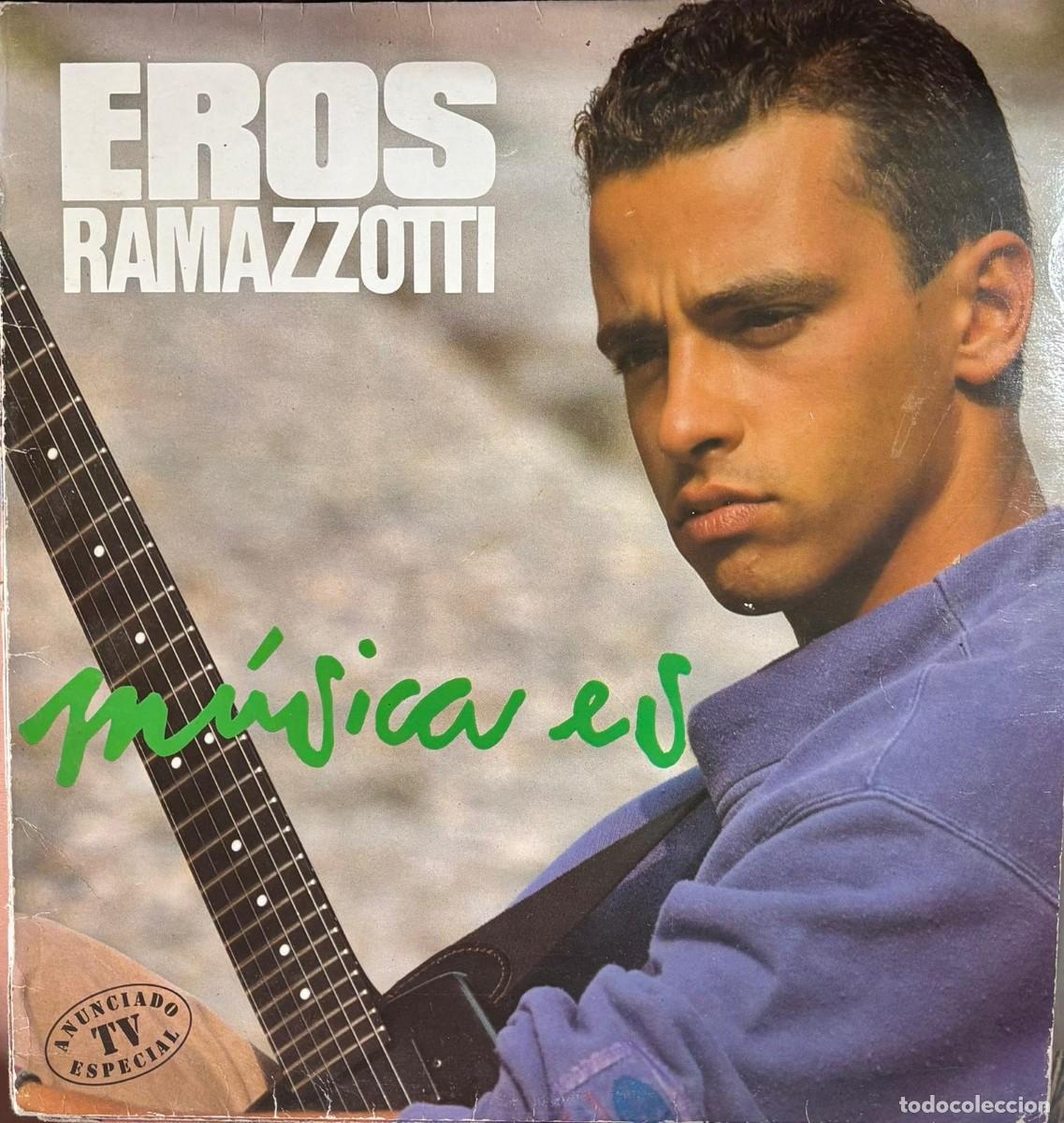 Discos de vinilo: LP EROS RAMAZZOTTI-M&Uacute;SICA ES. LP-SEXT-1229 ,2