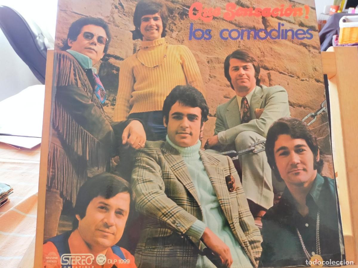 Discos de vinilo: LOS COMODINES. QU&Eacute; SENSACI&Oacute;N! SPANISH FIESTA. DIRESA. PSYCHO POP. ROCK. 12 TEMAS. 1973