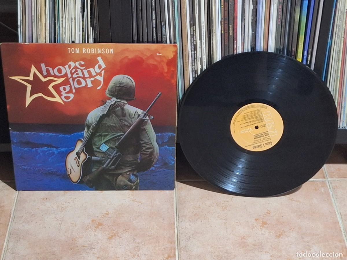 Discos de vinilo: Tom Robinson &ndash; Hope And Glory LP RCA Victor &lrm;&ndash; ZL 70431 ESPA&Ntilde;A