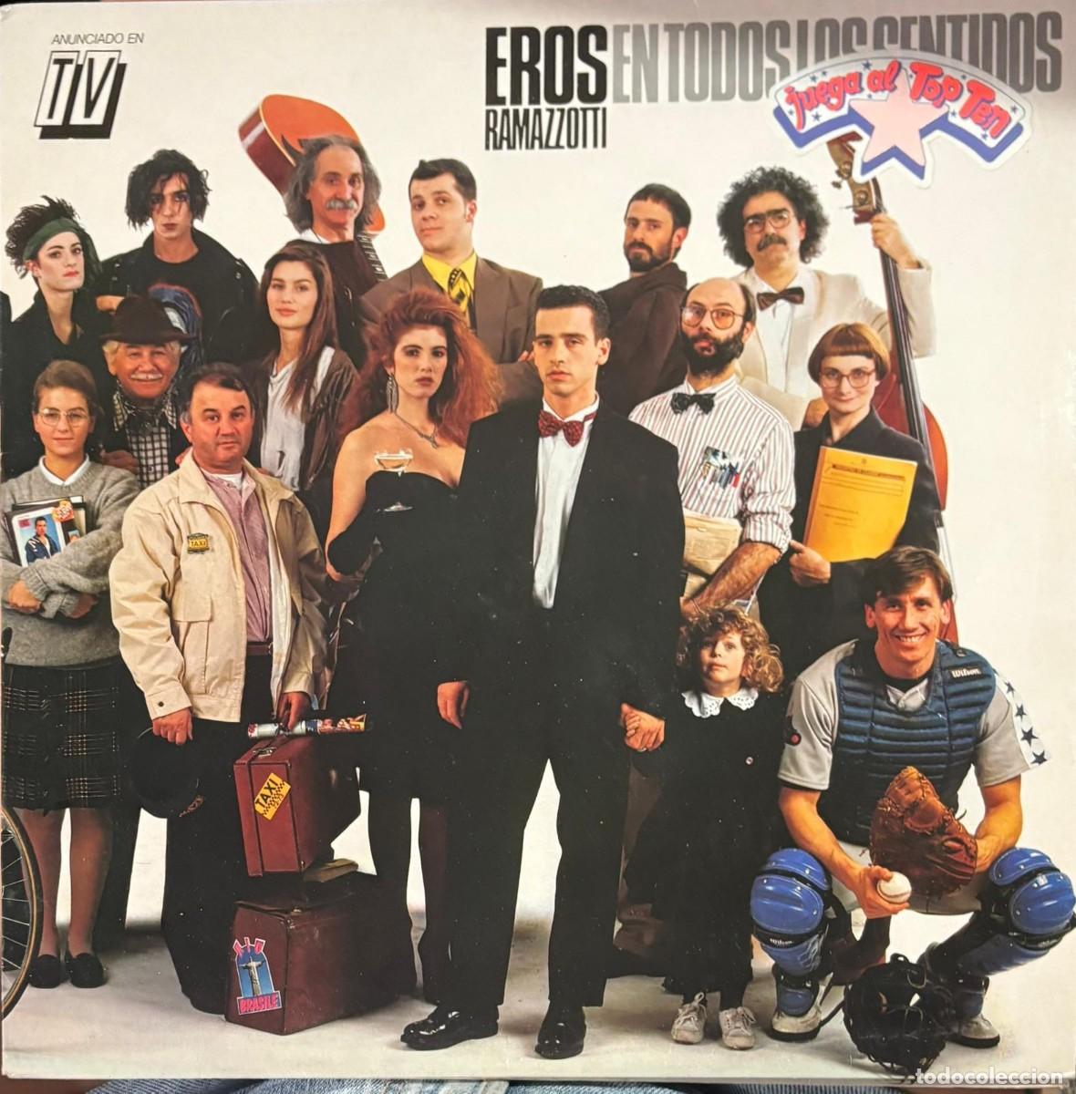Discos de vinilo: LP EROS RAMAZZOTTI-EN TODOS LOS SENTIDOS. LP-SEXT-1230 ,2
