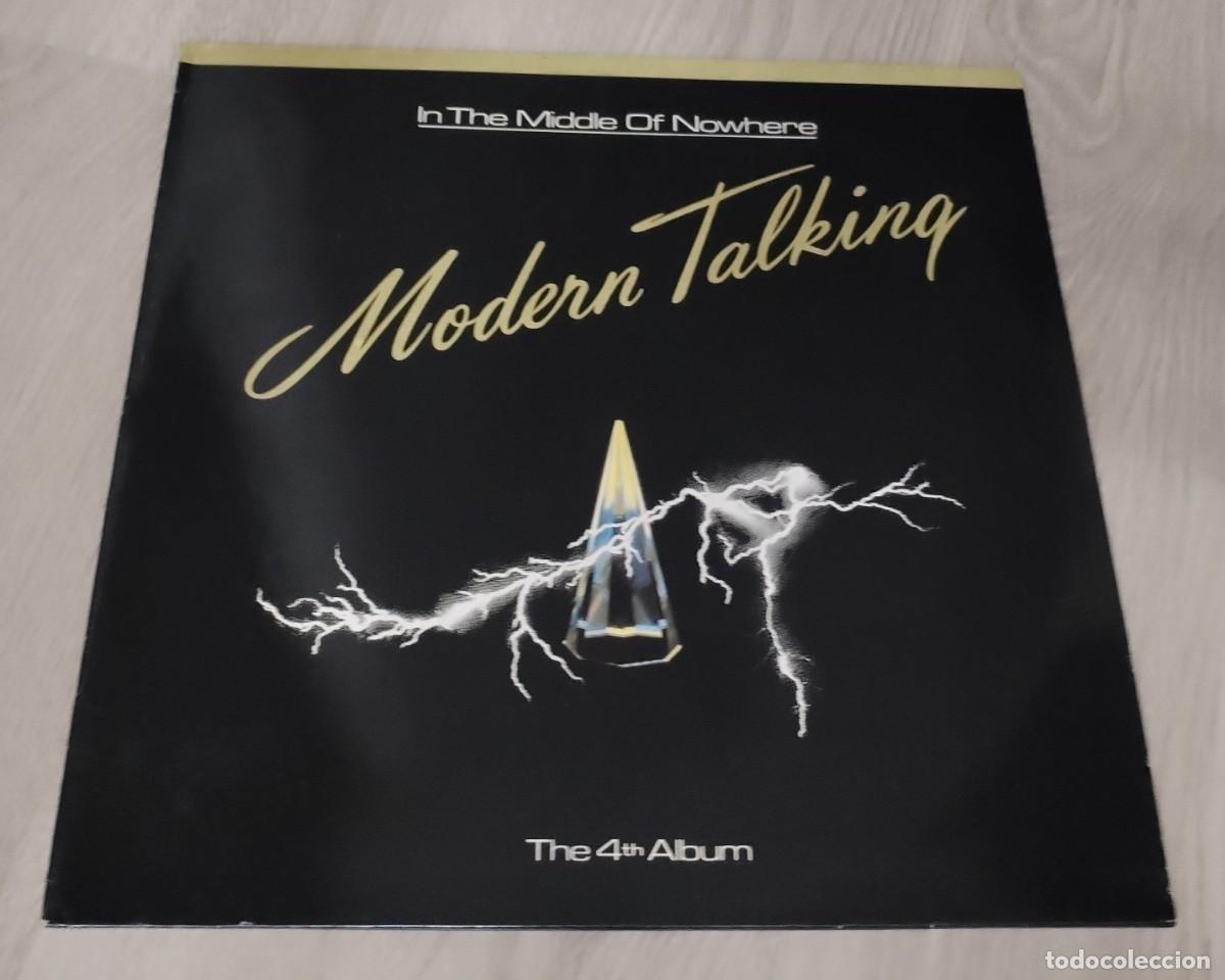 Discos de vinilo: MODERN TALKING - IN THE MIDDLE OF NOWHERE ..LP DE 1986 HANSA ..1&ordf; EDICION ..FIRMADO POR EL DUO
