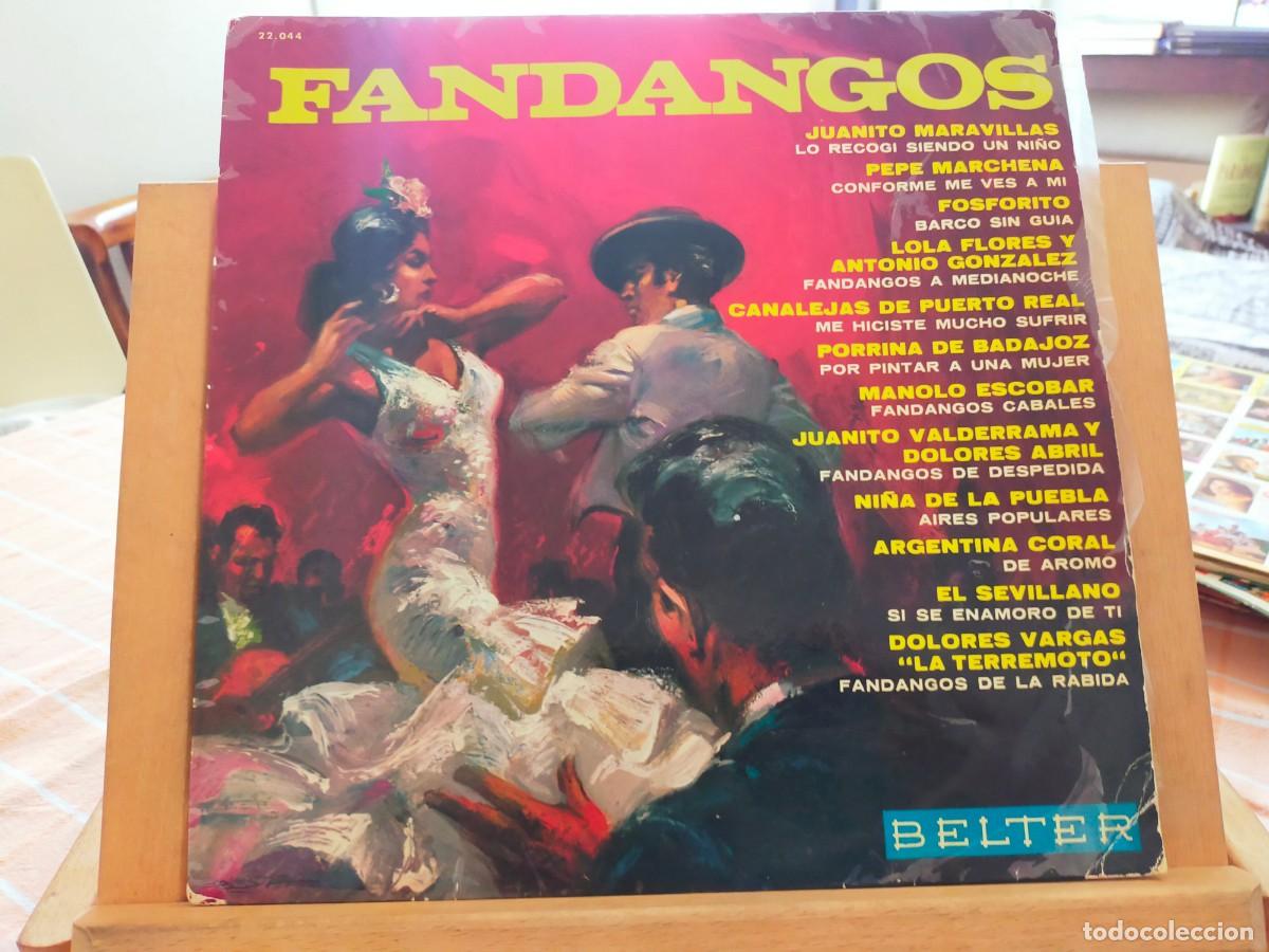 Discos de vinilo: FANDANGOS. VARIOS ARTISTAS. BELTER. 12 TEMAS. VER DESCRIPCI&Oacute;N. 1966