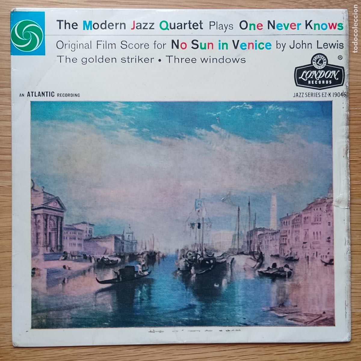 Discos de vinilo: The Modern Jazz Quartet-One Never Knows (7'' EP London 1959) portada William Turner. Milt Jackson.