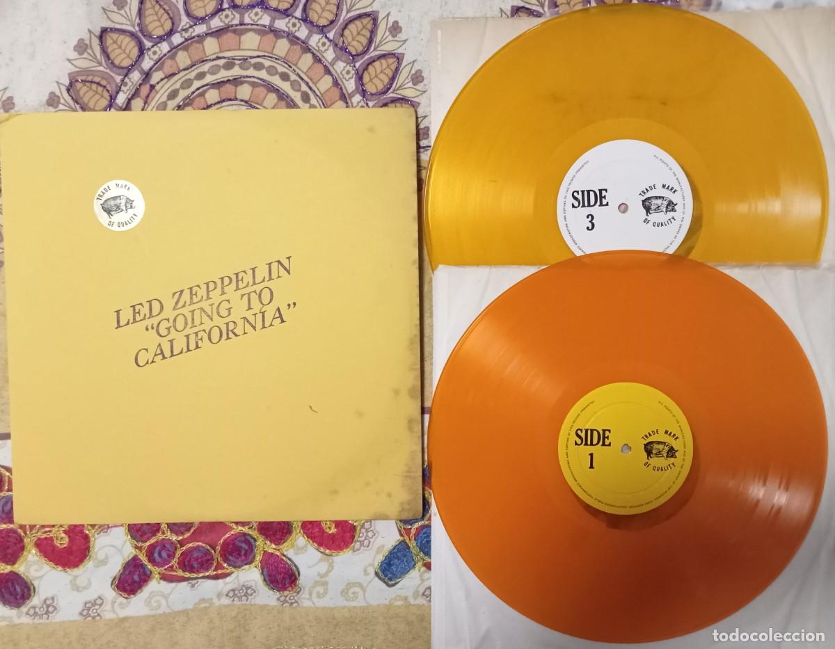 Discos de vinilo: Led Zeppelin Going to California 2lp live '71, original color vinyl from TMOQ very very very rare!!!