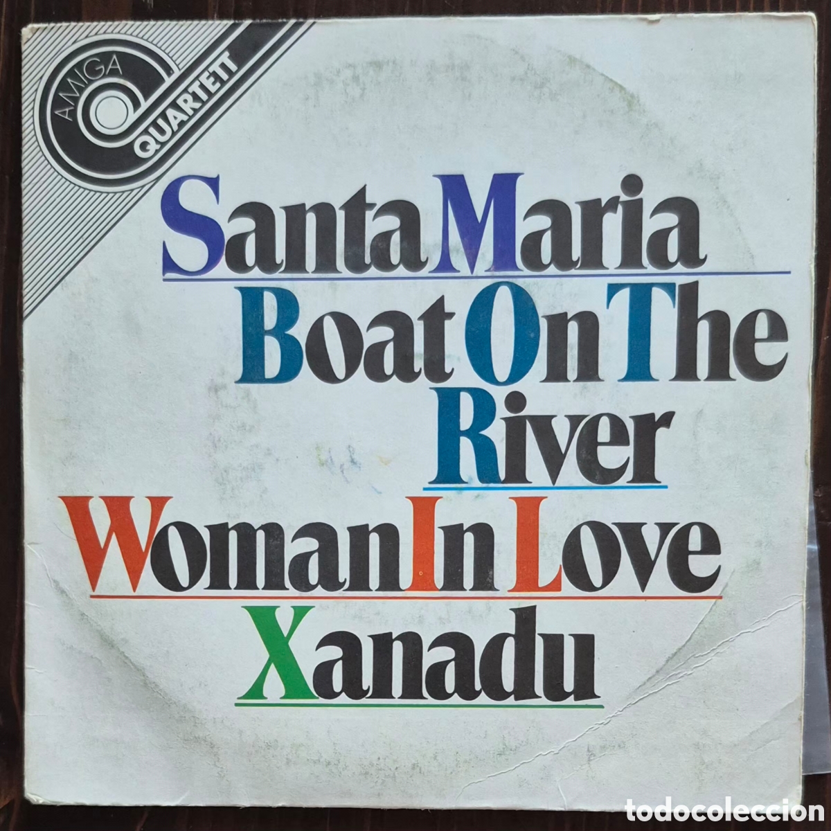 Discos de vinilo: EP - VARIOS - SANTA MARIA / BOAT ON THE RIVER / WOMAN IN LOVE / XANADU - 1981 ALEMANIA