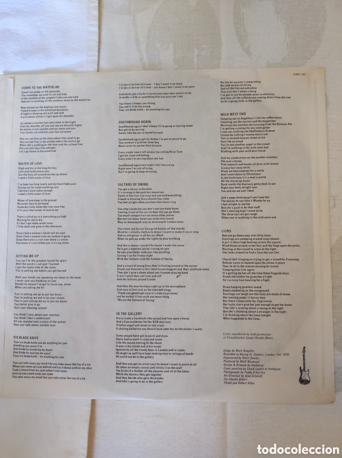 Discos de vinilo: DIRE STRAITS - DIRE STRAITS - Foto 3