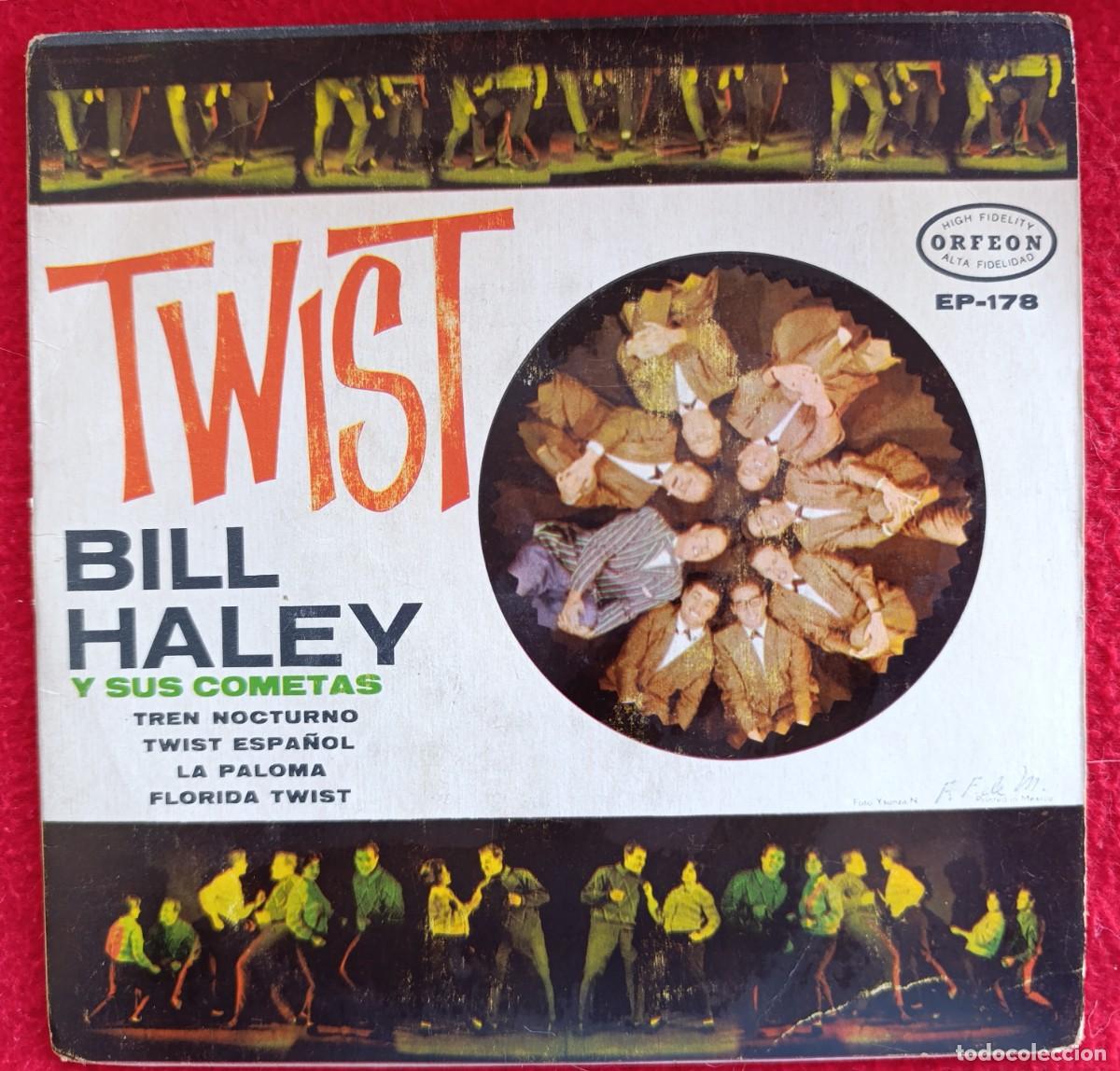 Discos de vinilo: BILL HALEY AND HIS COMETS &lrm;&ndash; TREN NOCTURNO 7&rdquo; EP 1962 MEXICO - MUY RARO!!