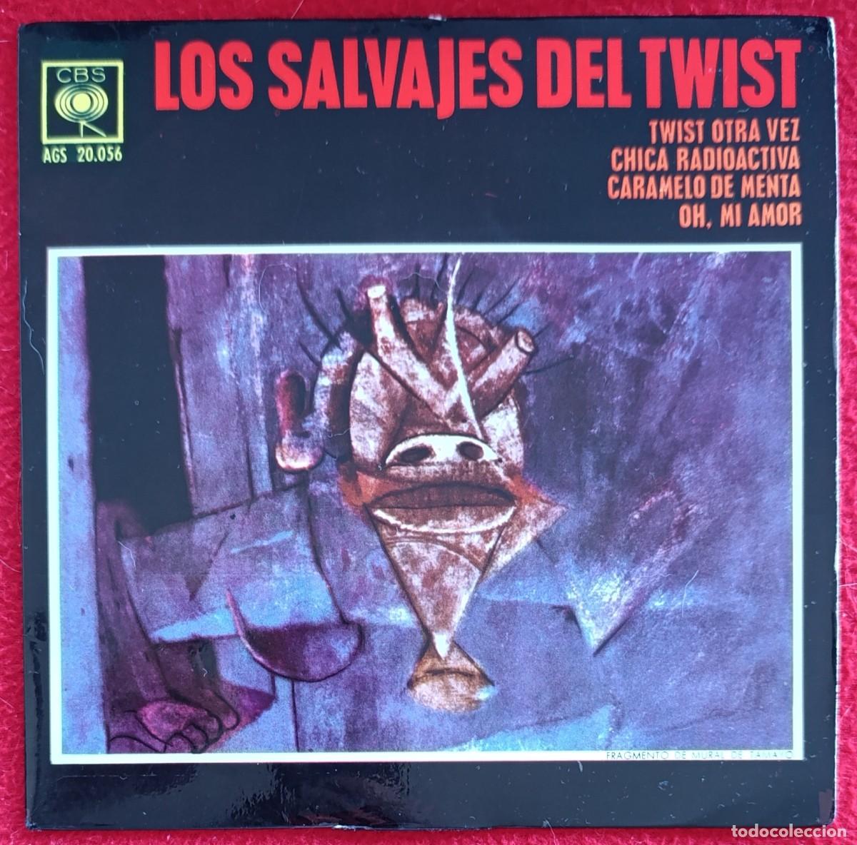 Discos de vinilo: LOS SALVAJES (DEL TWIST) - TWIST OTRA VEZ EP 1963 MEXICO ROCK AND ROLL RARA EDICION ESPA&Ntilde;OLA