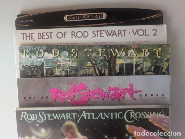 Vinyl records: L1312-L1313-L1314-L1315-L1316 LOTE 5+1 LP'S VINILO ROD STEWART