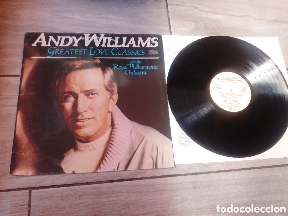 Discos de vinilo: ANDY WILLIAMS - GREATEST LOVE CLASSICS - SPAIN - EMI - INC ENCARTE - L -