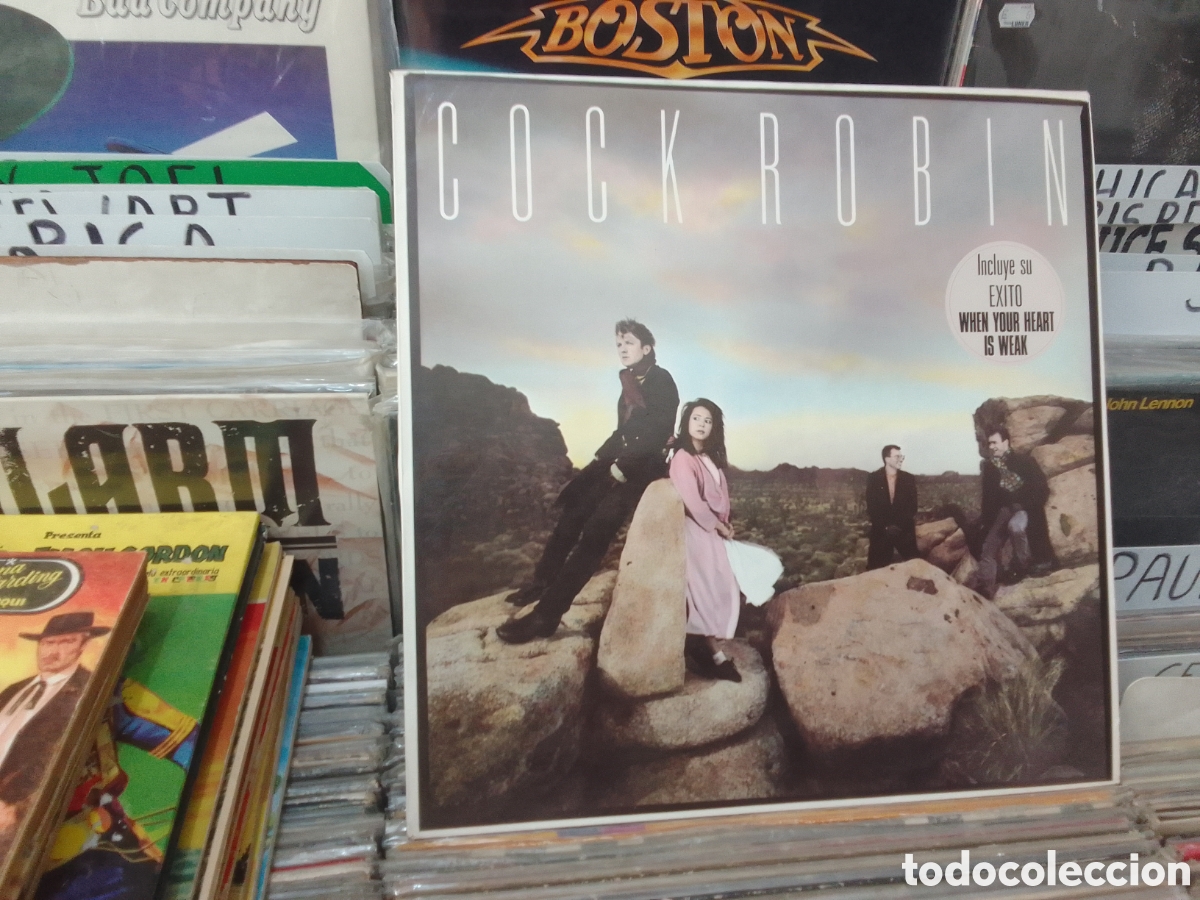 Discos de vinilo: Cock robin, when your heart is weak