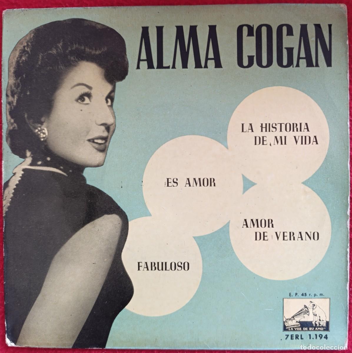 Discos de vinilo: ALMA COGAN &ndash; FABULOSO 7&rdquo; EP 1958 MUY RARO EP ESPA&Ntilde;OL