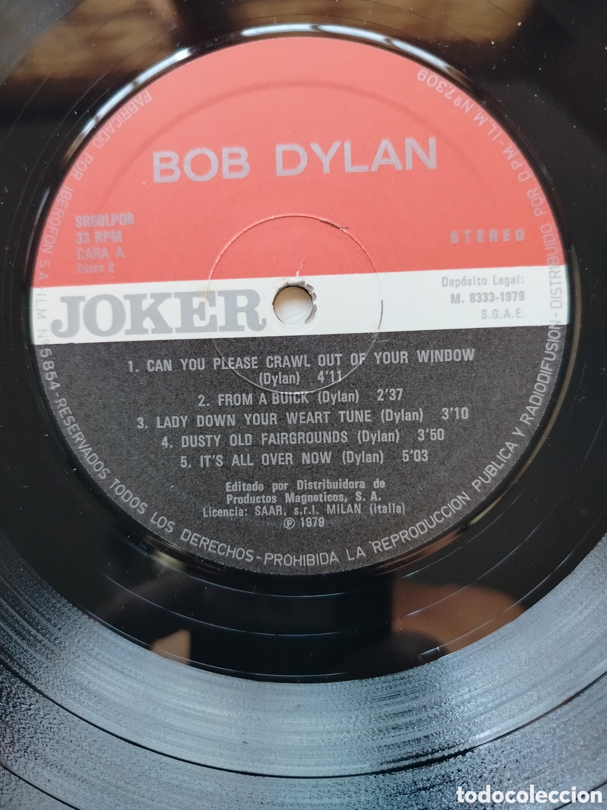 Discos de vinilo: S&oacute;lo LP 2 Bob Dylan Bootleg - Foto 1