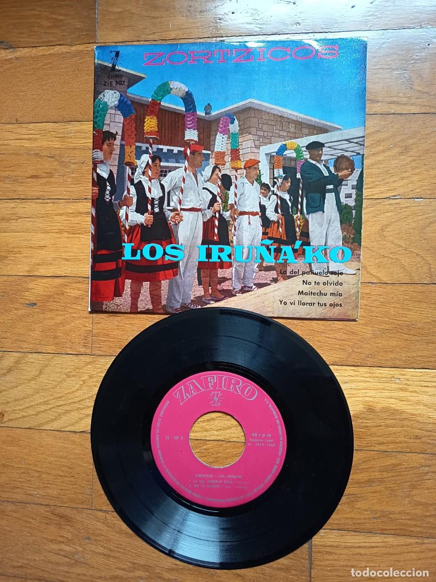 Discos de vinilo: SINGLE EP - LOS IRU&Ntilde;AKO - LA DEL PA&Ntilde;UELO ROJO - 1960