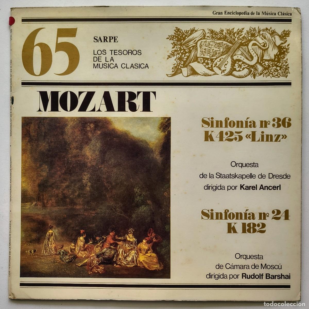 Discos de vinilo: Mozart - Los Tesoros de la musica clasica - 65
