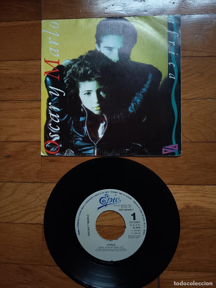 Discos de vinilo: SINGLE - OSCAR Y MARLO - AFRICA - 1988