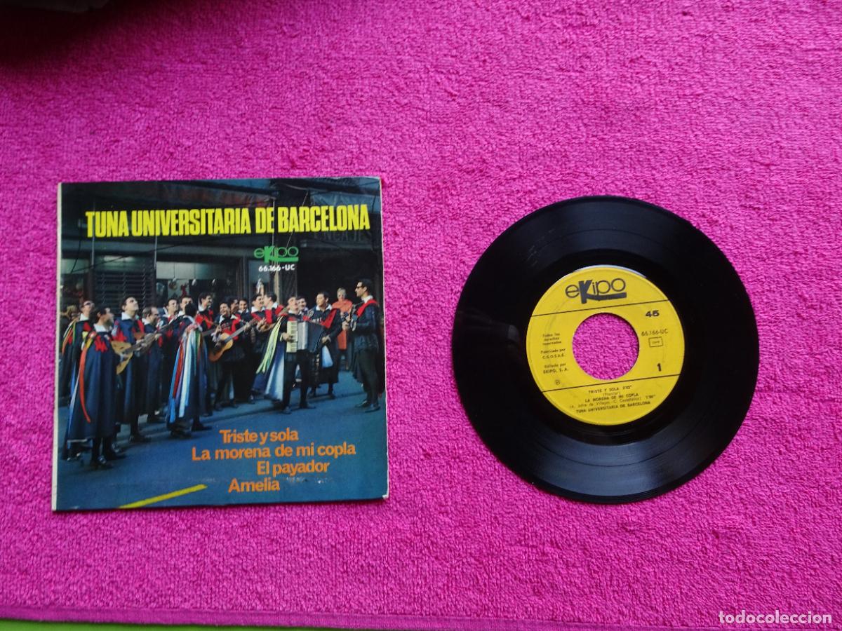 Discos de vinilo: tuna universitaria de barcelona triste y sola 1967 ekipo 66166-UC