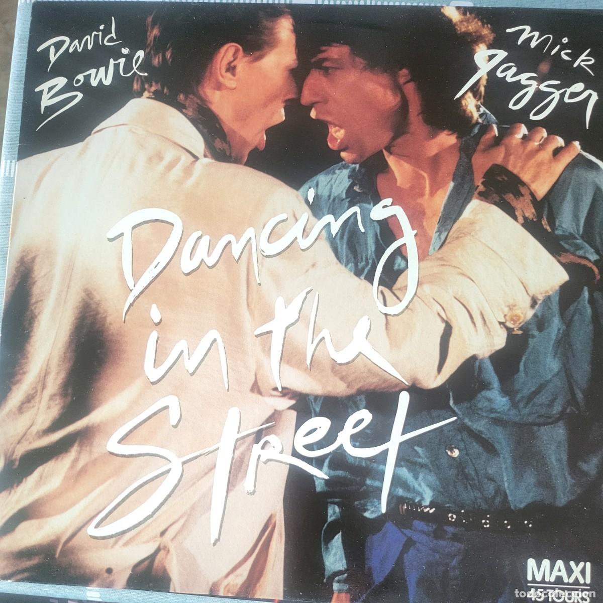 Discos de vinilo: Mick Jagger/ David Bowie Maxi-Single sello Emi editado en Espa&ntilde;a a&ntilde;o 1985...