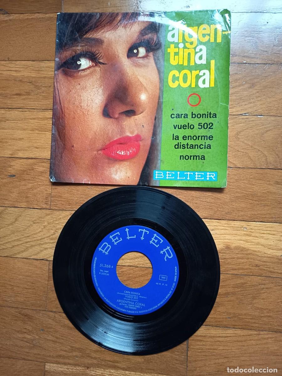Discos de vinilo: SINGLE EP - ARGENTINA CORAL - CARA BONITA - 1966